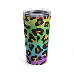 Rainbow Gold Leopard Tumbler 20oz