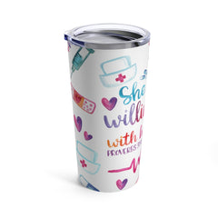 She Works Willingly With Her Hands Tumbler 20oz