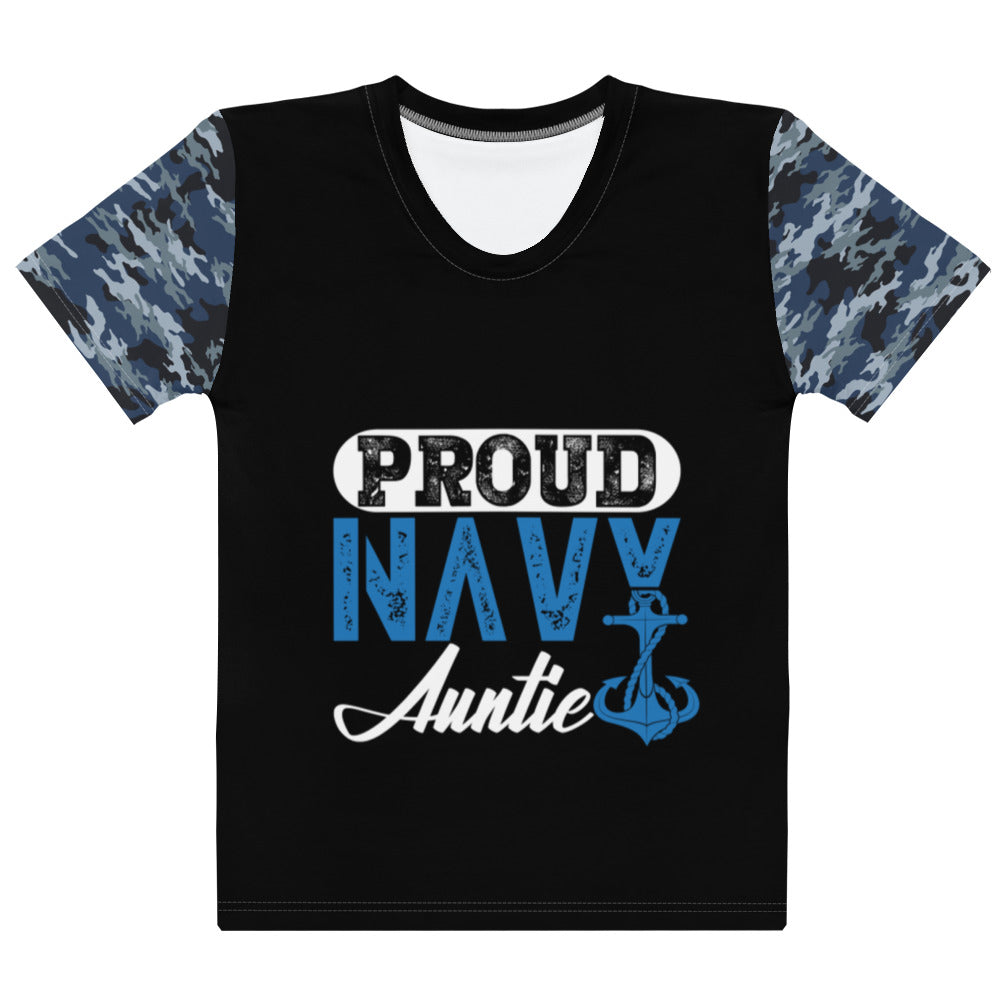 Proud Navy Auntie Women's T-shirt