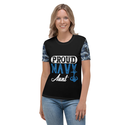 Proud Navy Aunt Women's T-shirt