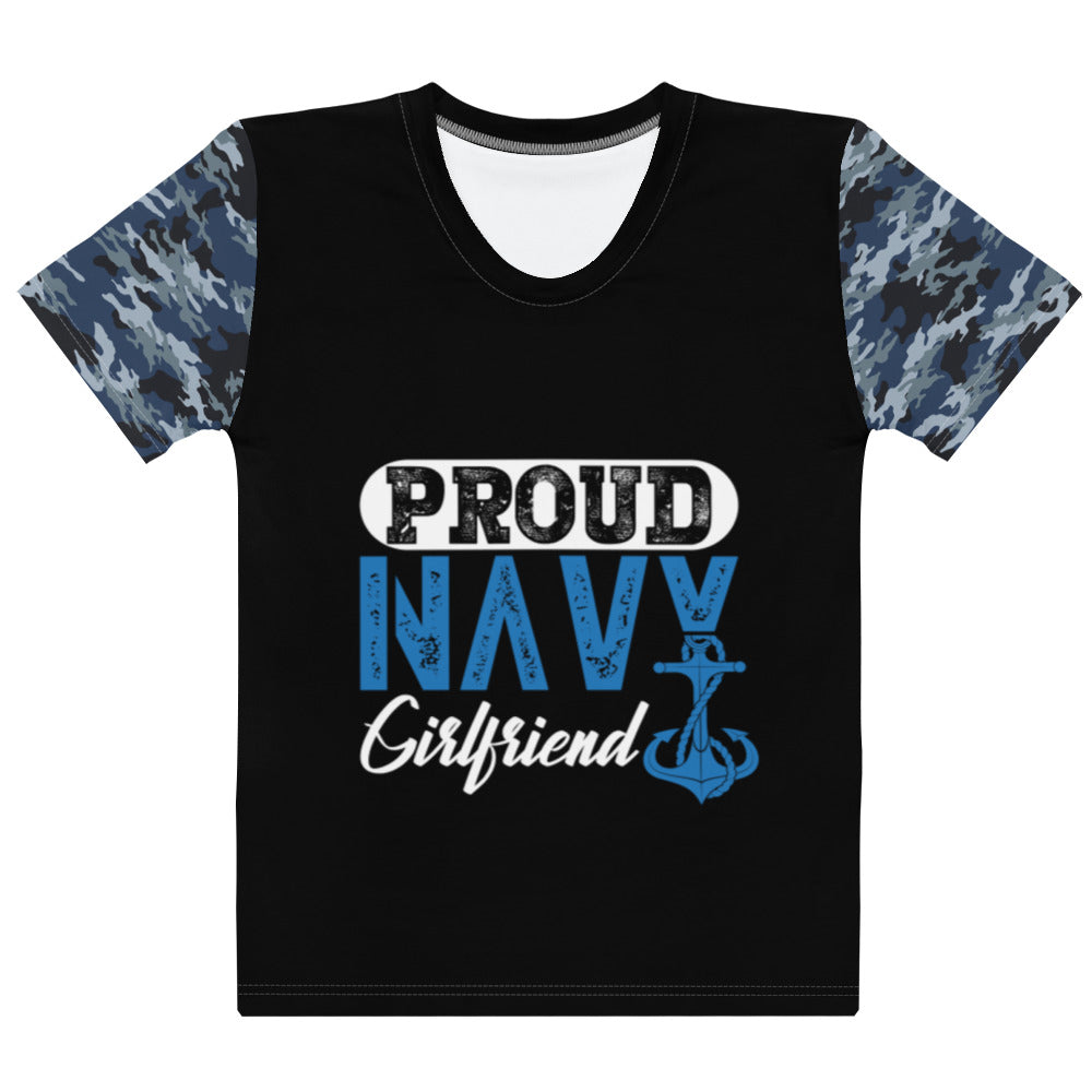 Proud Navy Girlfriend Women's T-shirt