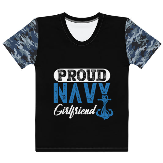 Proud Navy Girlfriend Women's T-shirt