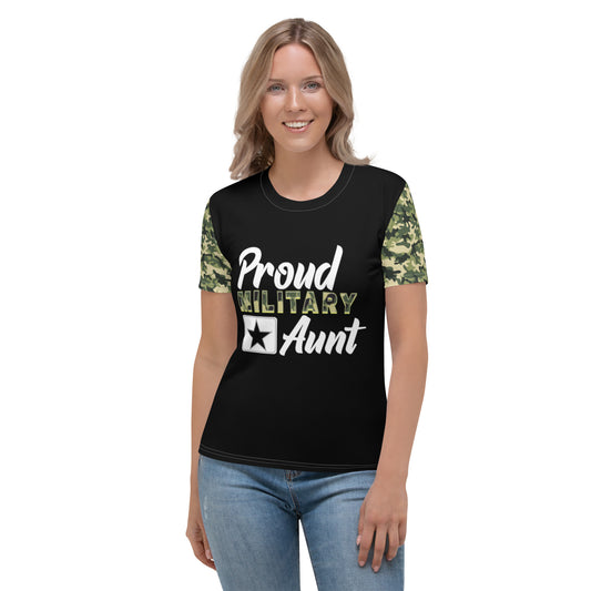 Proud Military Aunt Women's T-shirt