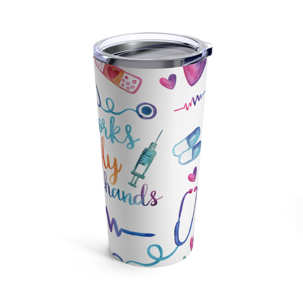 She Works Willingly With Her Hands Tumbler 20oz