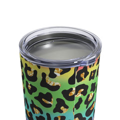 Rainbow Gold Leopard Tumbler 10oz