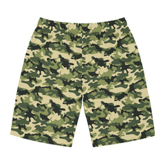 Proud Army Husband Camoflauge Back Board Shorts