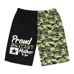 Proud Military Mother In Law Camoflauge Board Shorts