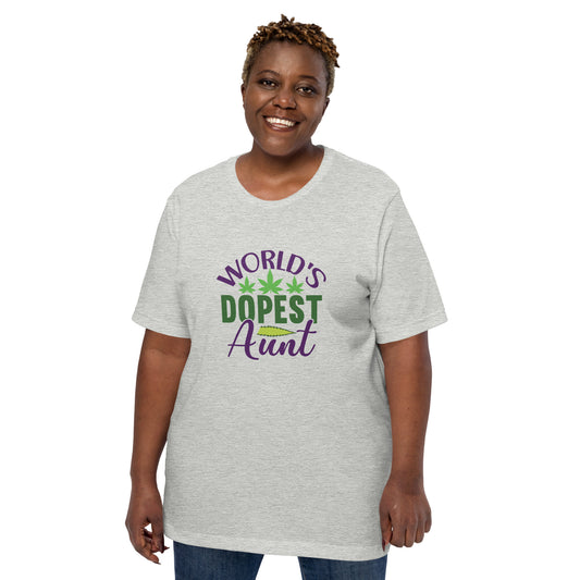 World's Dopest Aunt Unisex t-shirt