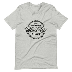 Blackity Black Print Unisex t-shirt