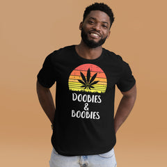 Doobies-And-Boobies-Retro-t-shirt