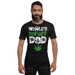 Mens-Worlds-Dopest-Dad-Weed-Marijuana-Cannabis-Leaf- t-shirt