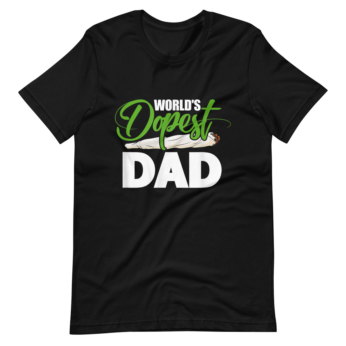 Mens-Worlds-Dopest-Dad-Cannabis-Marijuana- t-shirt