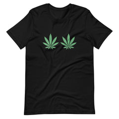 Womens-Weed-Green-Boobs-Bra t-shirt