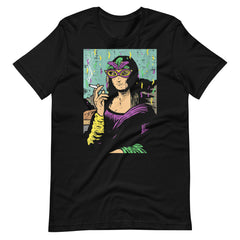 Womens-Mardi-Gras-Mona-Lisa-Smoking-Weed-t-shirt