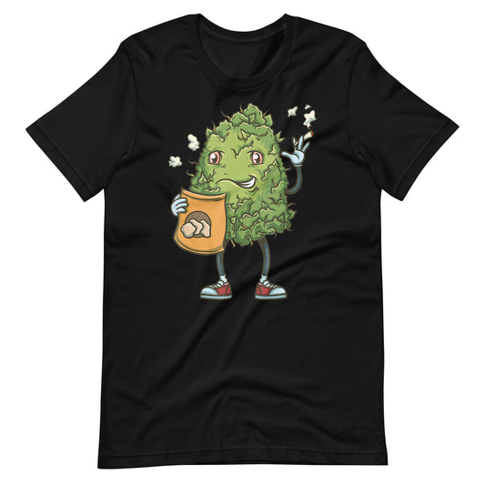 Waving-Marijuana-Bud-Funny- t-shirt