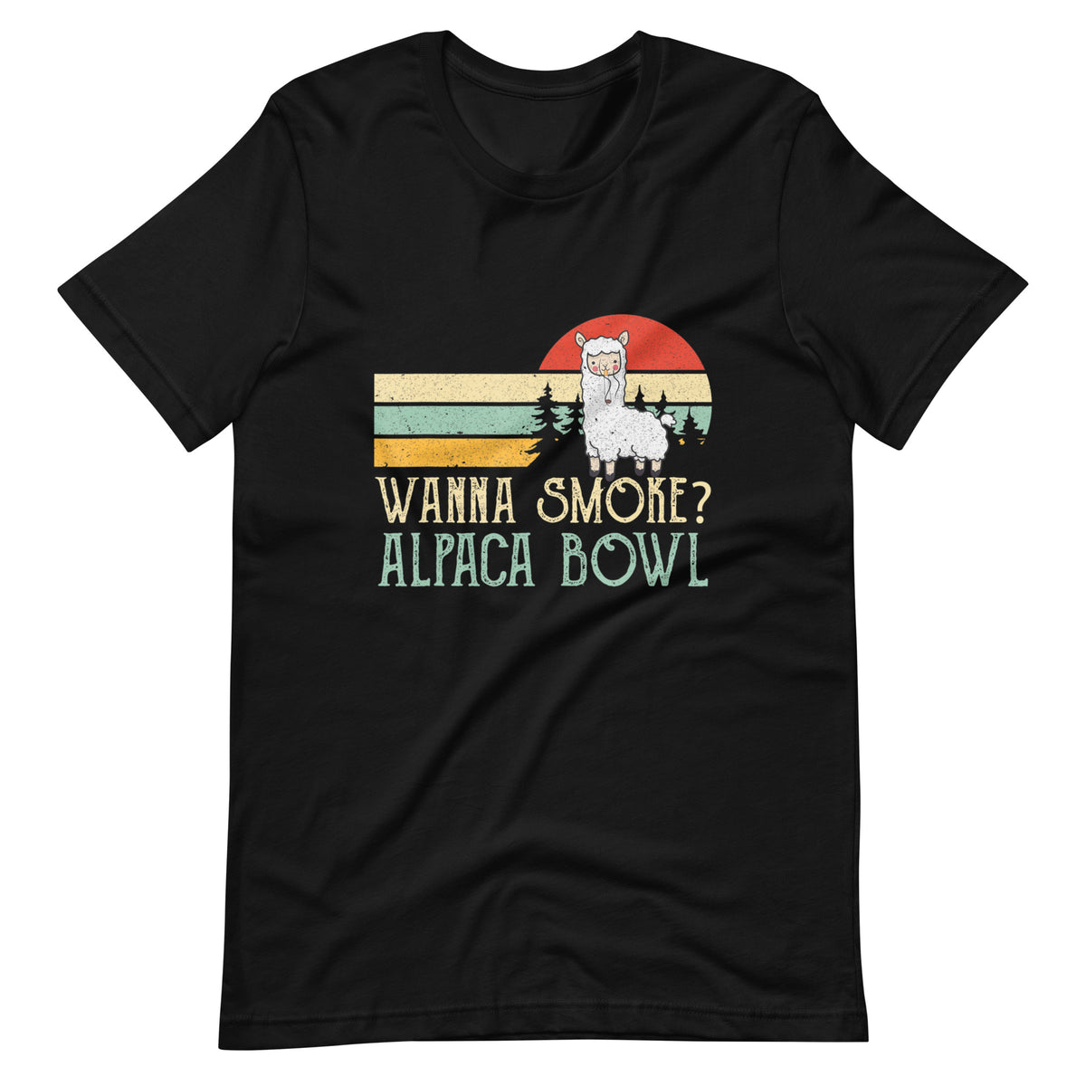 Wanna-Smoke-Alpaca-Bowl-Funny-Llama-Smoking-t-shirt