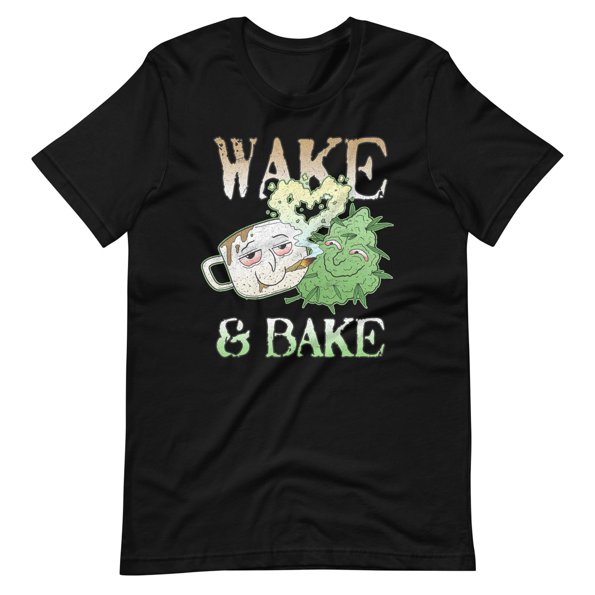 Wake-And-Bake-Funny-Coffee-Weed- t-shirt