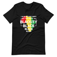 Blackity Black Black Color Print Unisex t-shirt