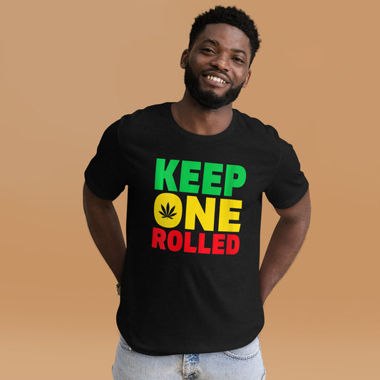 Keep-One-Rolled-Funny-Marijuana-Weed-Stoner-t-shirt