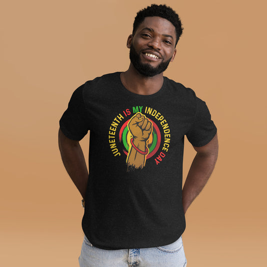 Juneteenth Is Indepence Unisex t-shirt