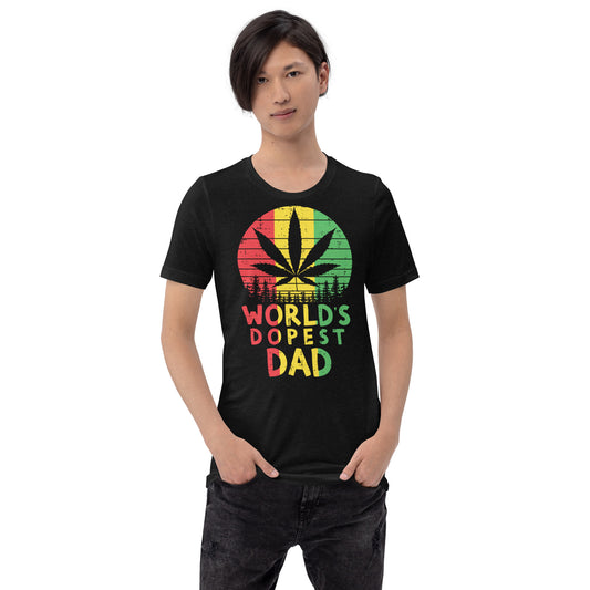 Worlds-Dopest-Dad-Rasta-Jamaican-Weed-Cannabis- t-shirt