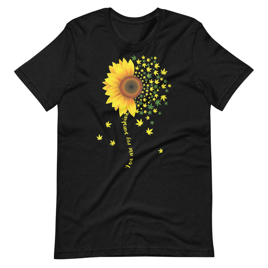 Womens-Sunflower-Cannabis-Weed t-shirt