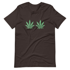 Womens-Weed-Green-Boobs-Bra t-shirt