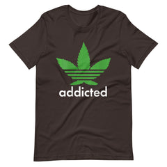 Addicted-to-weed-T-shirt-Novelty-Cannabis-Unisex t-shirt