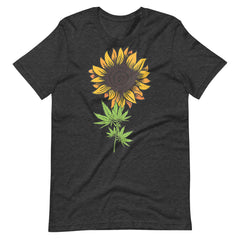 Womens-Weed-Marijuana-Leaf-Cannabis-Sun-flower- t-shirt