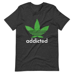 Addicted-to-weed-T-shirt-Novelty-Cannabis-Unisex t-shirt