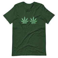 Womens-Weed-Green-Boobs-Bra t-shirt