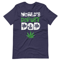 Mens-Worlds-Dopest-Dad-Weed-Marijuana-Cannabis-Leaf- t-shirt