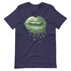 Womens-Funny-Sexy-Lips-Cannabis-Marijuana t-shirt