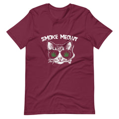 Smoke-Meowt-funny-kitty-Cat-Cannabis Unisex t-shirt