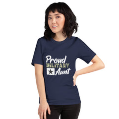 Proud Military Aunt Unisex t-shirt