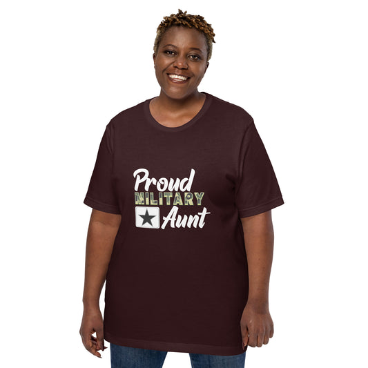 Proud Military Aunt Unisex t-shirt