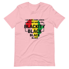 Blackity Black Black Black Print t-shirt