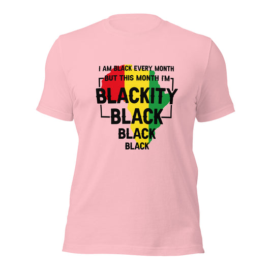 Blackity Black Black Black Print t-shirt