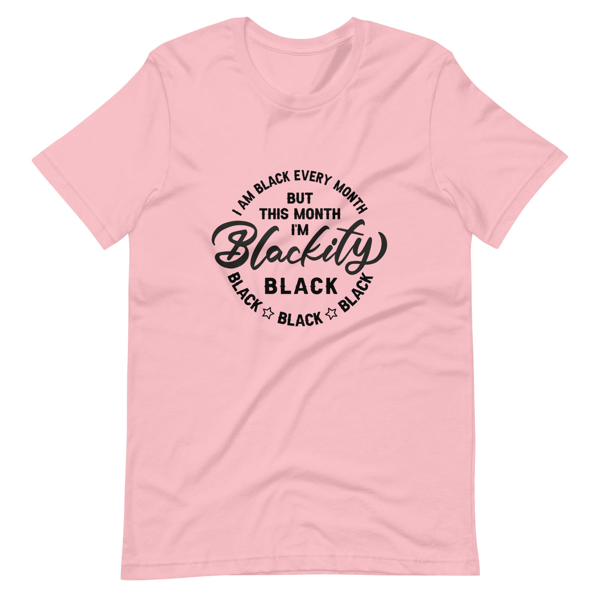 Blackity Black Print Unisex t-shirt