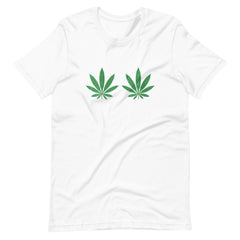 Womens-Weed-Green-Boobs-Bra t-shirt