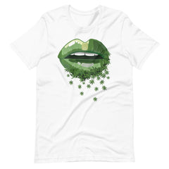 Womens-Funny-Sexy-Lips-Cannabis-Marijuana t-shirt