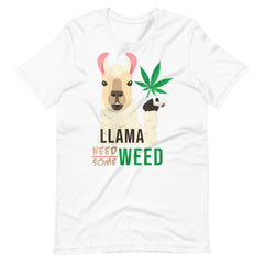 Womens-Funny-Llama-Need-Some-Weed-Pot-Smoking-t-shirt